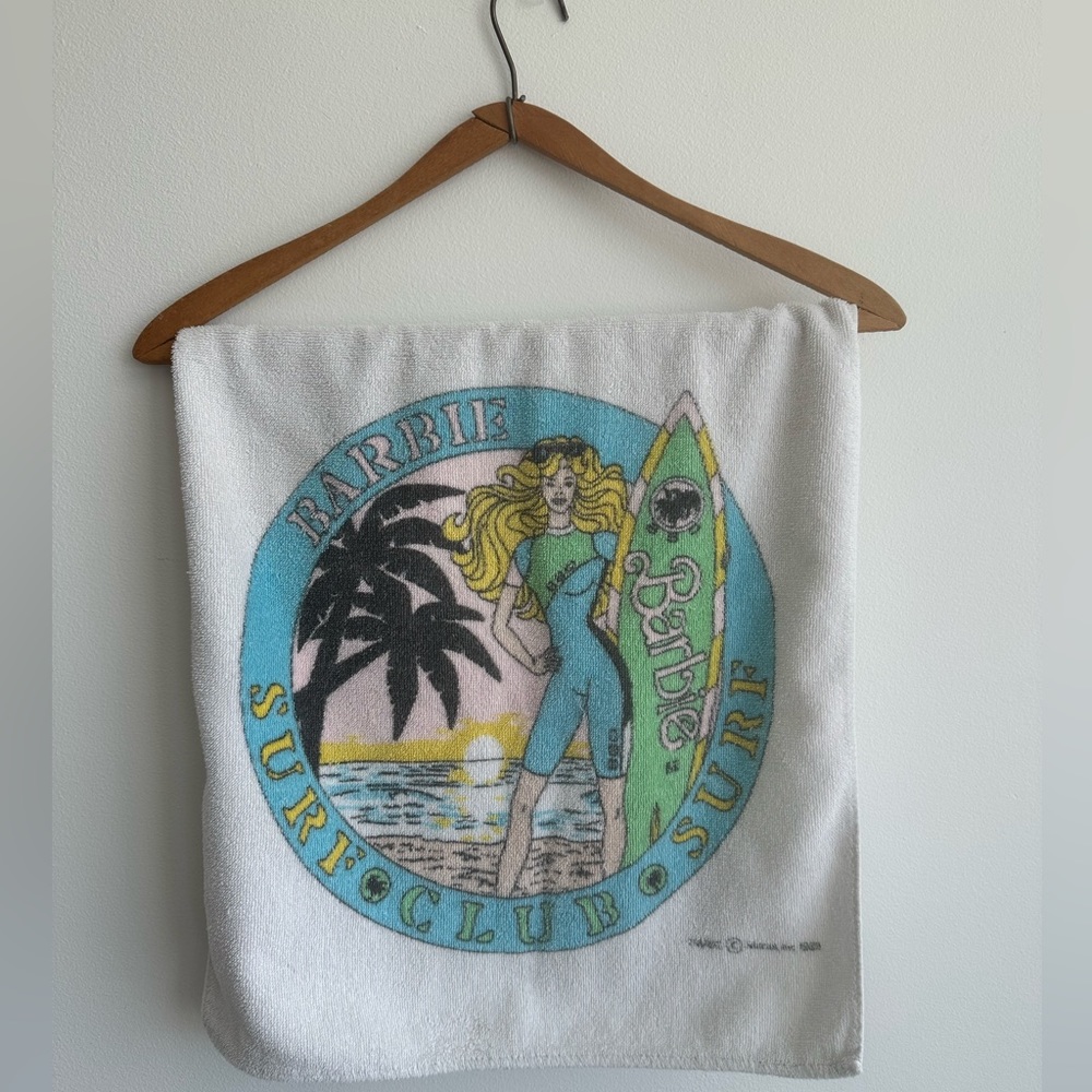 Vintage Barbie Surf Club
Hand towel